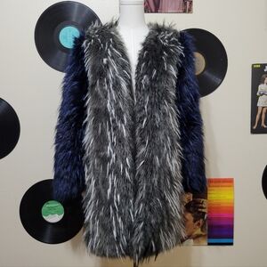 Glamorous | Long Hair Faux Fur Open Coat
